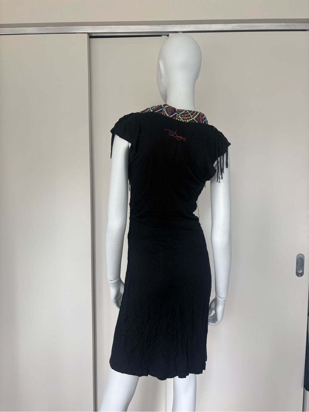 Desigual Black Midi Dress - Picture 4 of 7